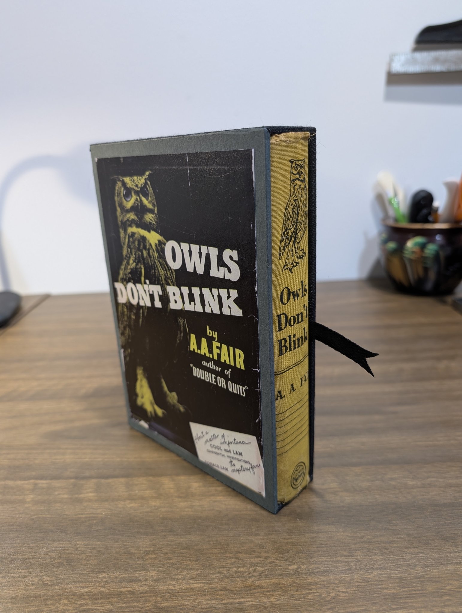 Owls Don't Blink repair and slipcase