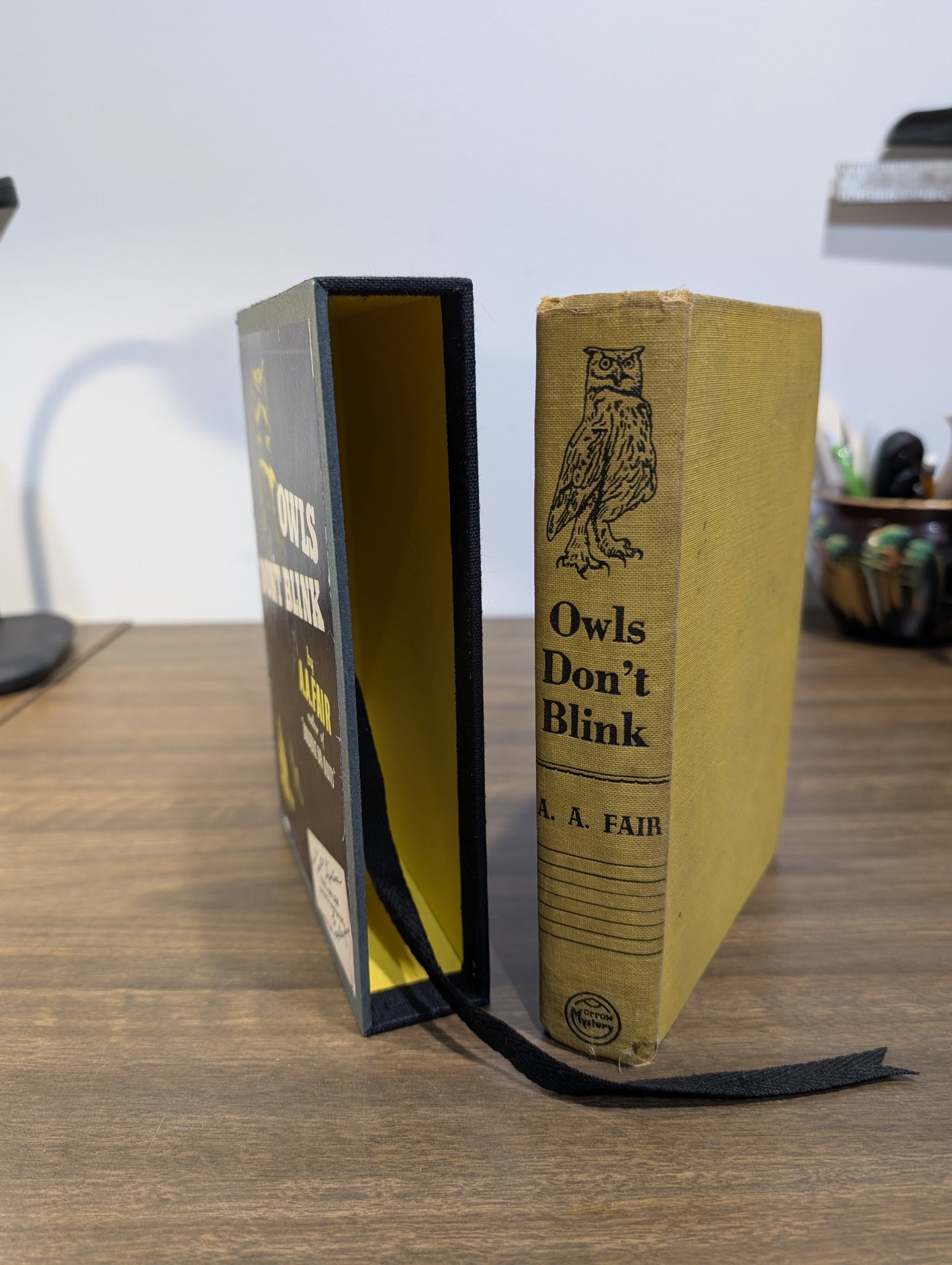 Owls Don't Blink finished slipcase