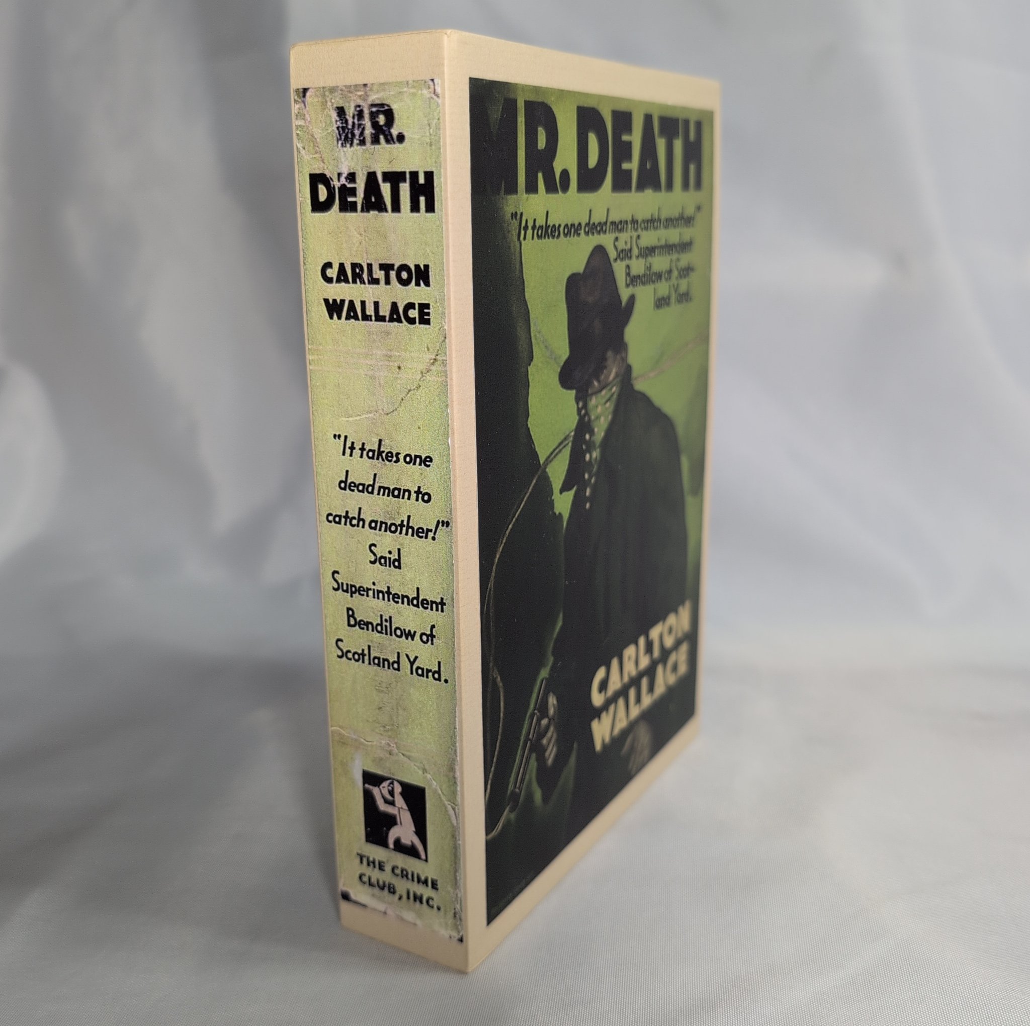 Custom slipcase with facsimile jacket art for Mr. Death